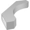 Ekena Millwork 3 1/2-in. W x 22-in. D x 30-in. H Legacy Architectural Grade PVC Knee Brace BRCP035X22X30LEC - alternate 4